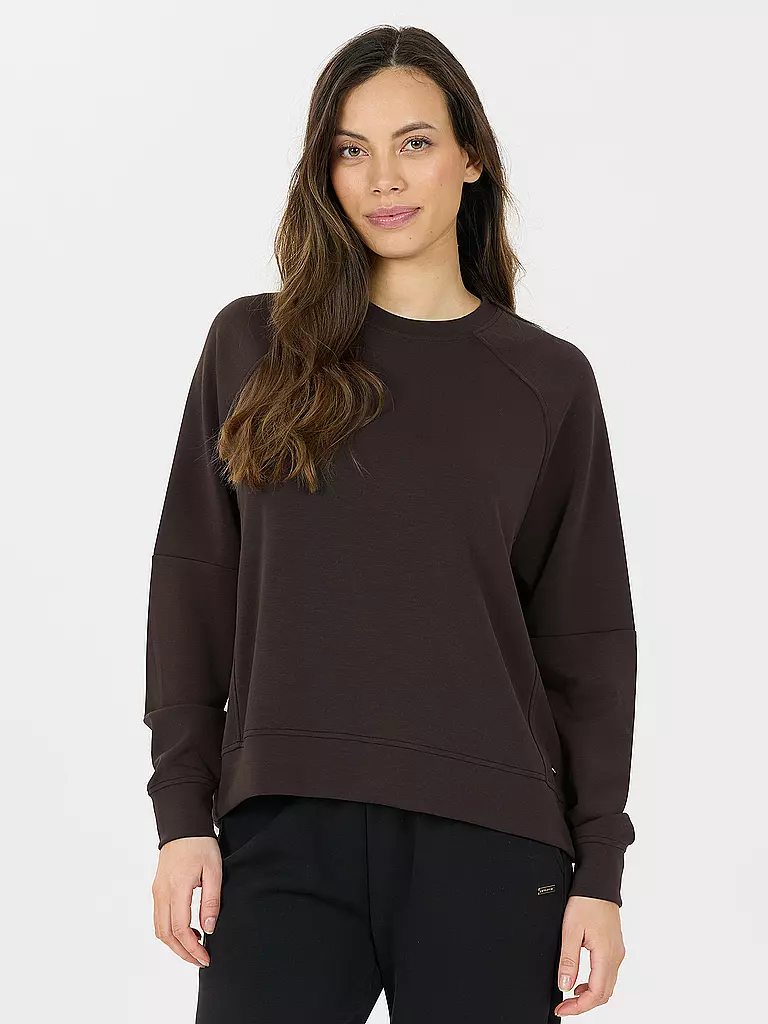 ATHLECIA | Damen Fitnesssweater Jacey Crew Neck | braun
