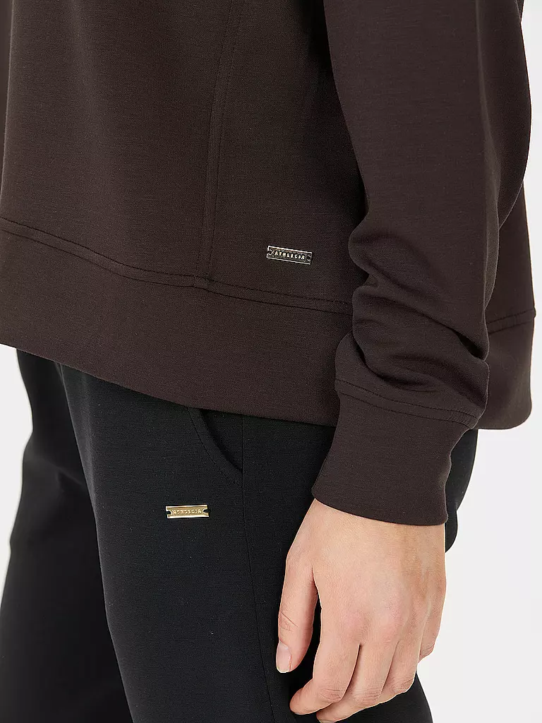 ATHLECIA | Damen Fitnesssweater Jacey Crew Neck | braun