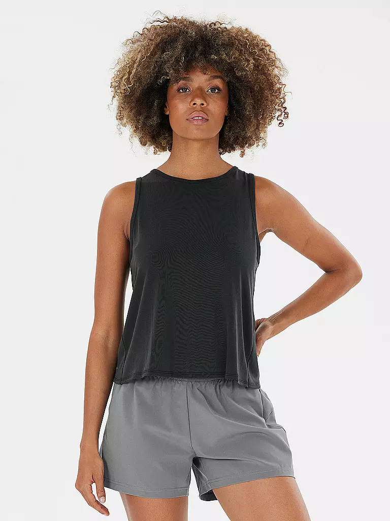 ATHLECIA | Damen Fitnesstank Haze | schwarz