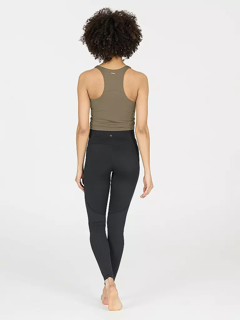 ATHLECIA | Damen Fitnesstank Rihal Cropped | olive
