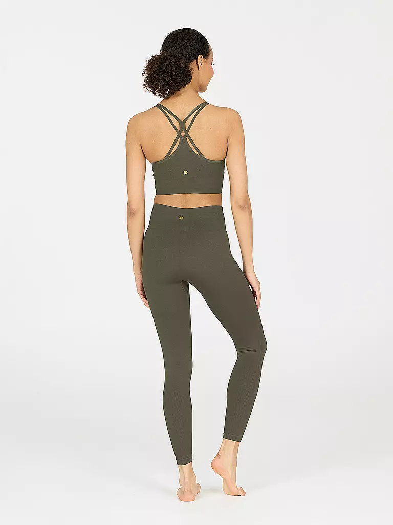 ATHLECIA | Damen Fitnesstight Nagar Seamless | olive
