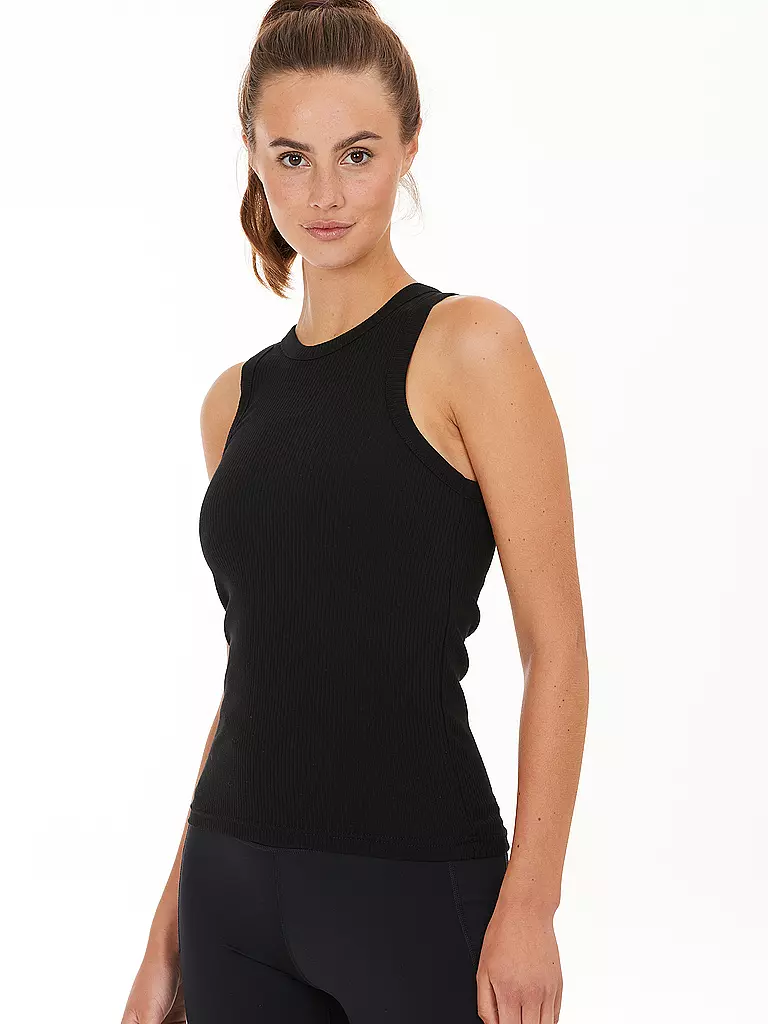 ATHLECIA | Damen Fitnesstop Horigami Cropped | schwarz