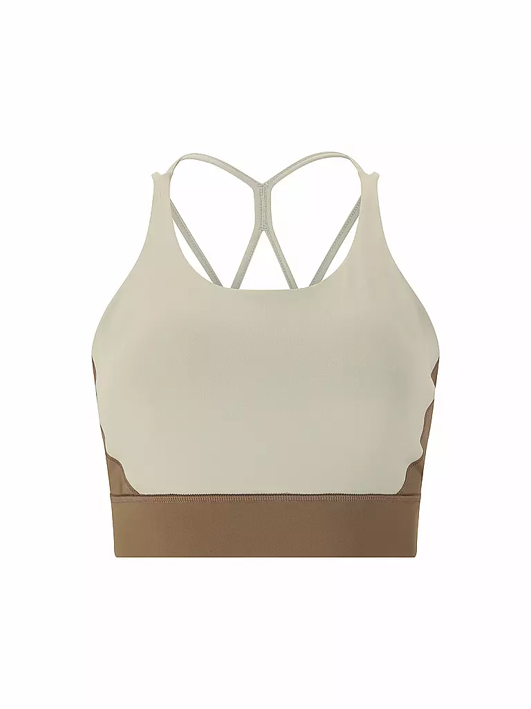 ATHLECIA | Damen Sport-BH Colorblock Medium Support | beige