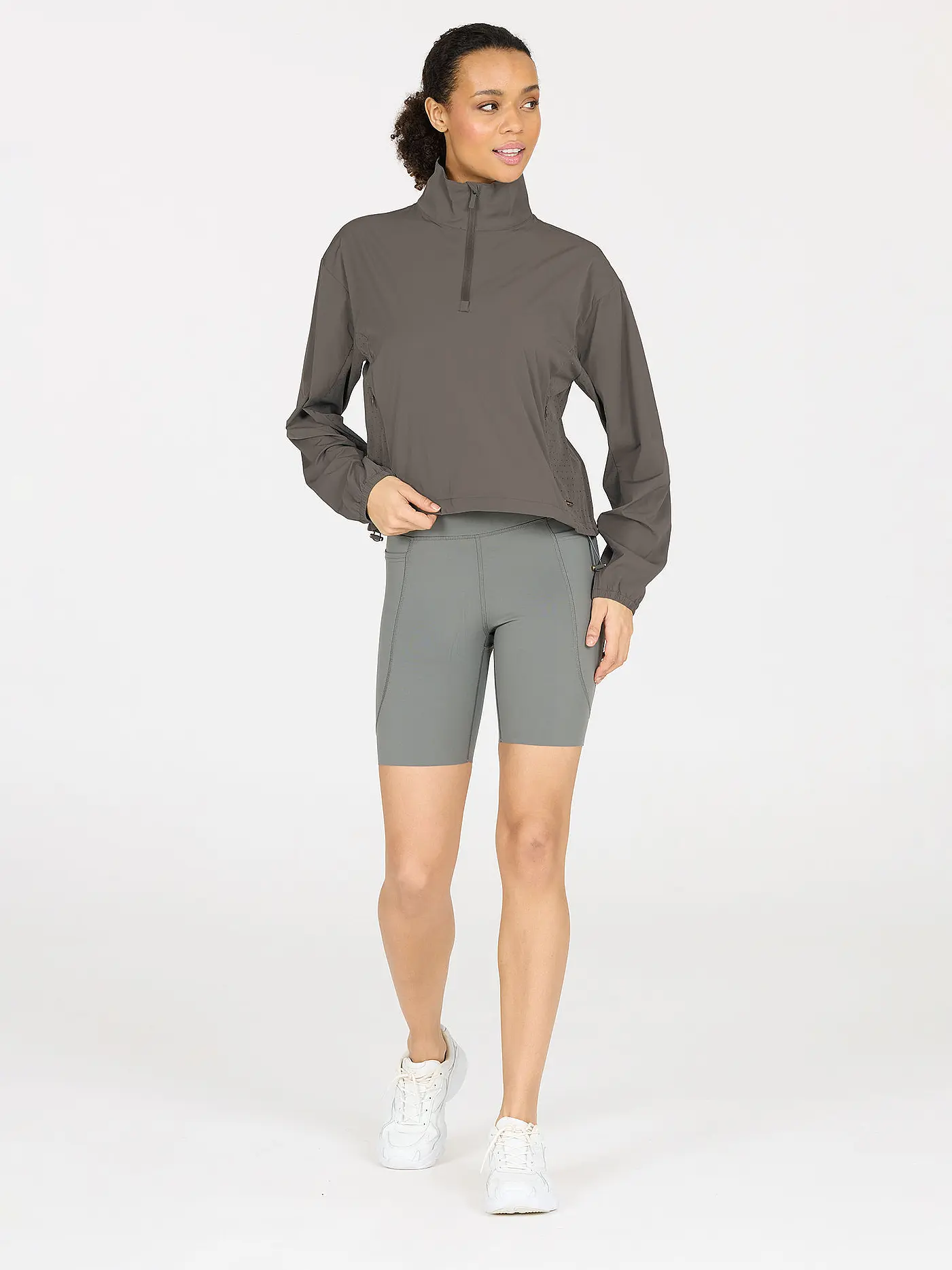 ATHLECIA | Damen Sweater Sharma 1/2 Zip | olive