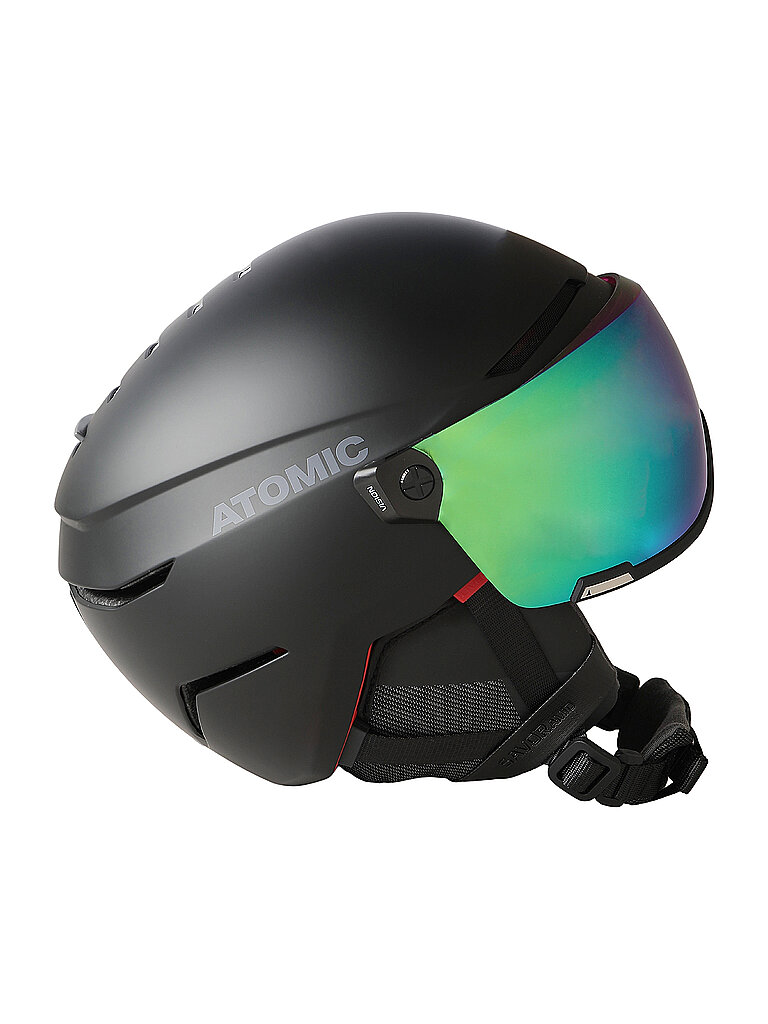 Atomic ATOMIC Skihelm Savor Visor Stereo schwarz | 51-55CM, schwarz