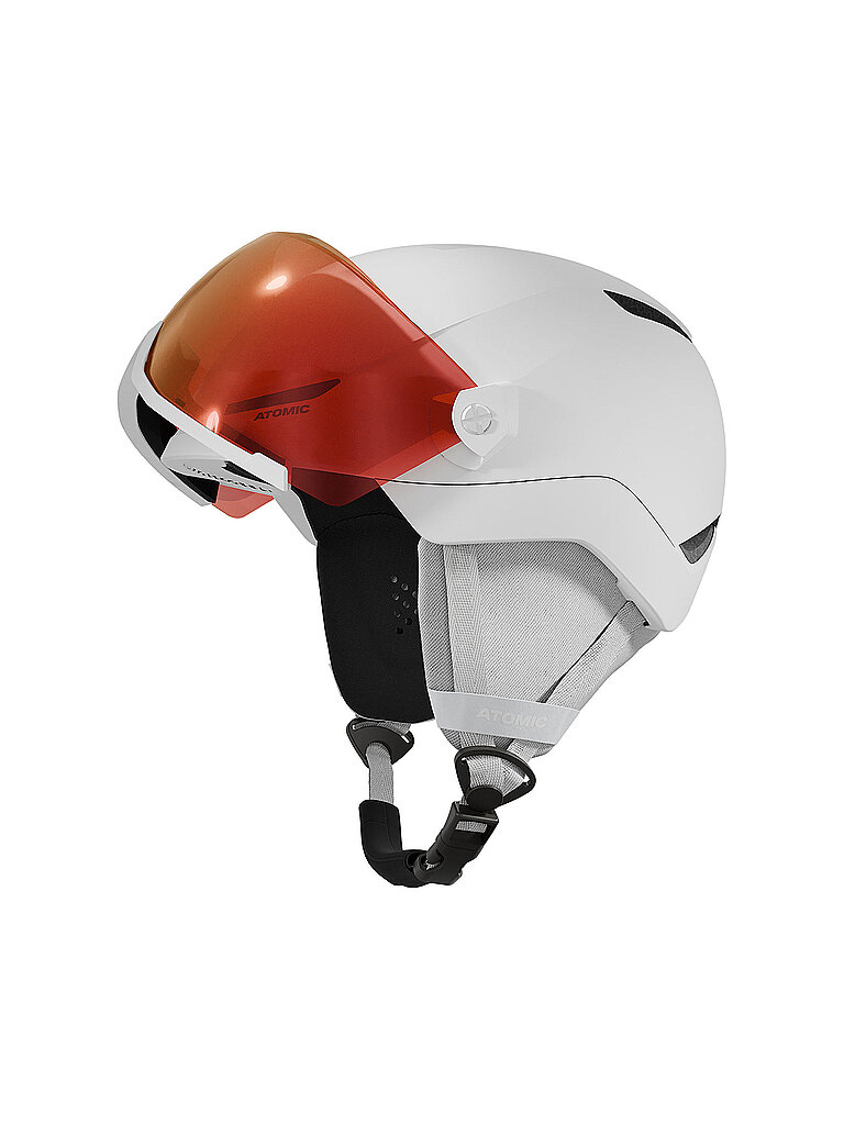 Atomic ATOMIC Kinder Skihelm Revent Visor JR weiss | 48-52CM, weiss