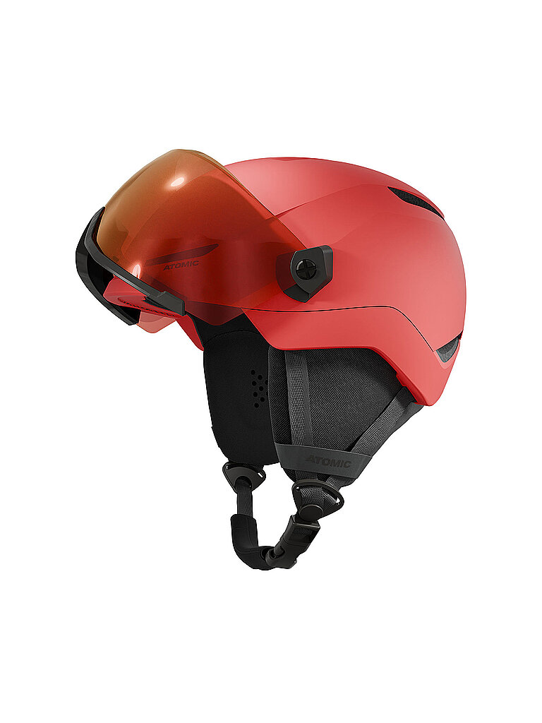 Atomic ATOMIC Kinder Skihelm Revent Visor JR rot | 48-52CM, rot