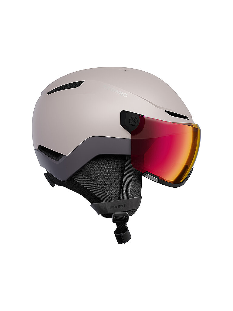 ATOMIC Skihelm REVENT VISOR PHOTO hellgrau | 55-59CM