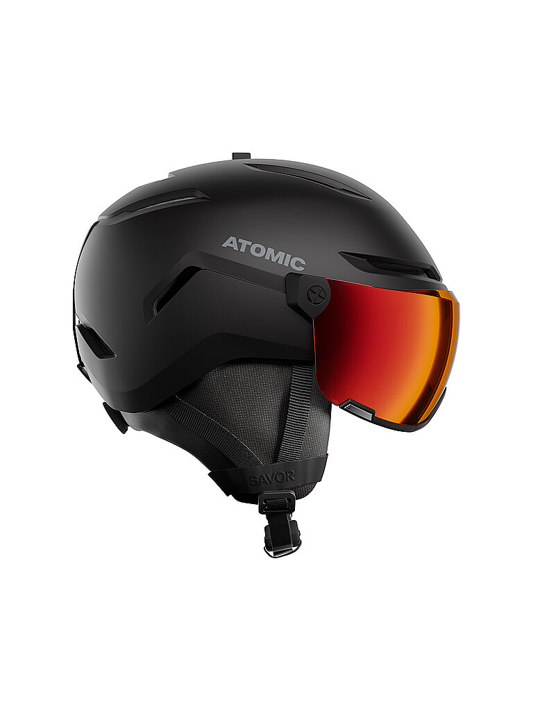 Atomic ATOMIC Skihelm SAVOR VISOR STEREO schwarz | 51-55CM, schwarz