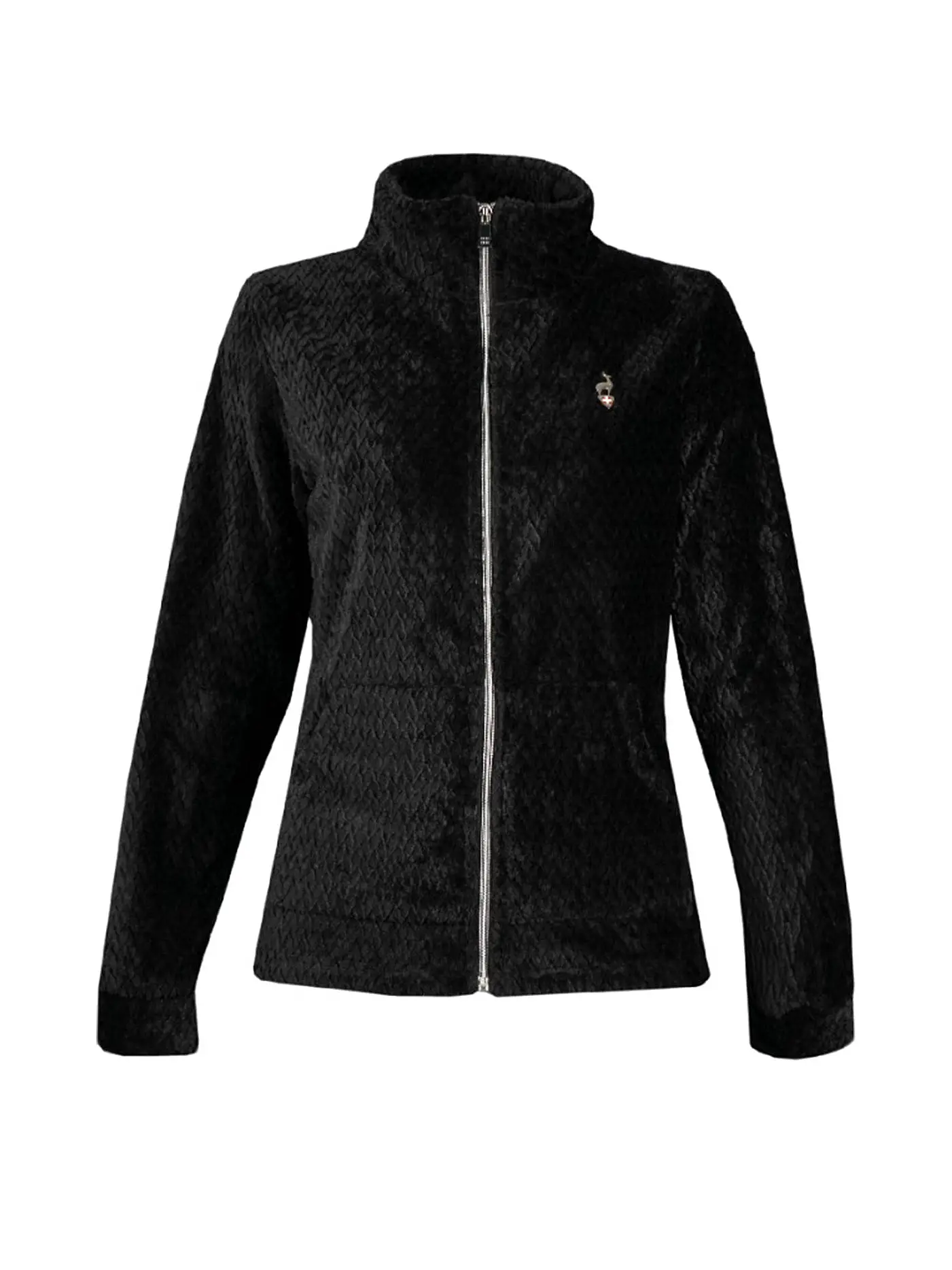 AULP | Damen Fleecejacke Becco | schwarz