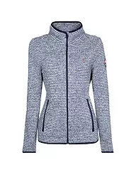 AULP | Damen Fleecejacke Melange Knit | dunkelblau