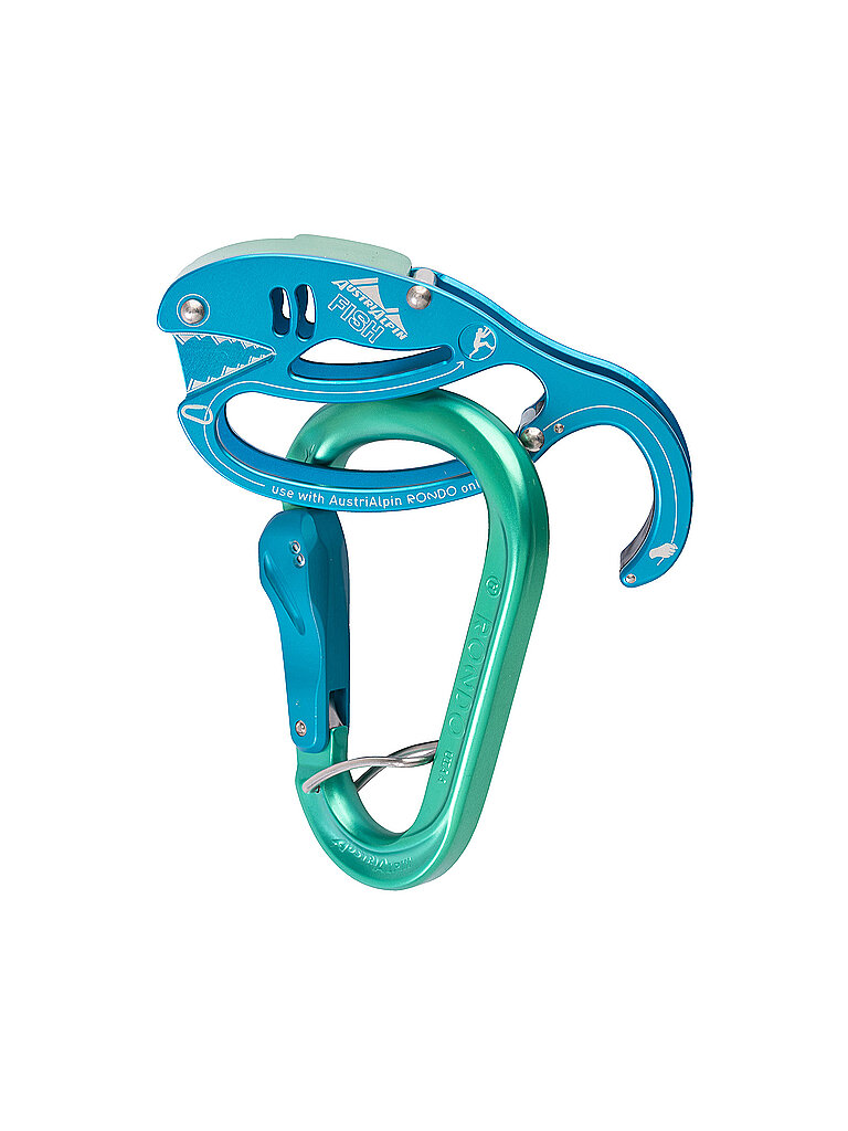 AustriAlpin AUSTRIALPIN FISH Autotuber Set inkl. HMS RONDO Slide-Autolock mit SELFIE blau, blau