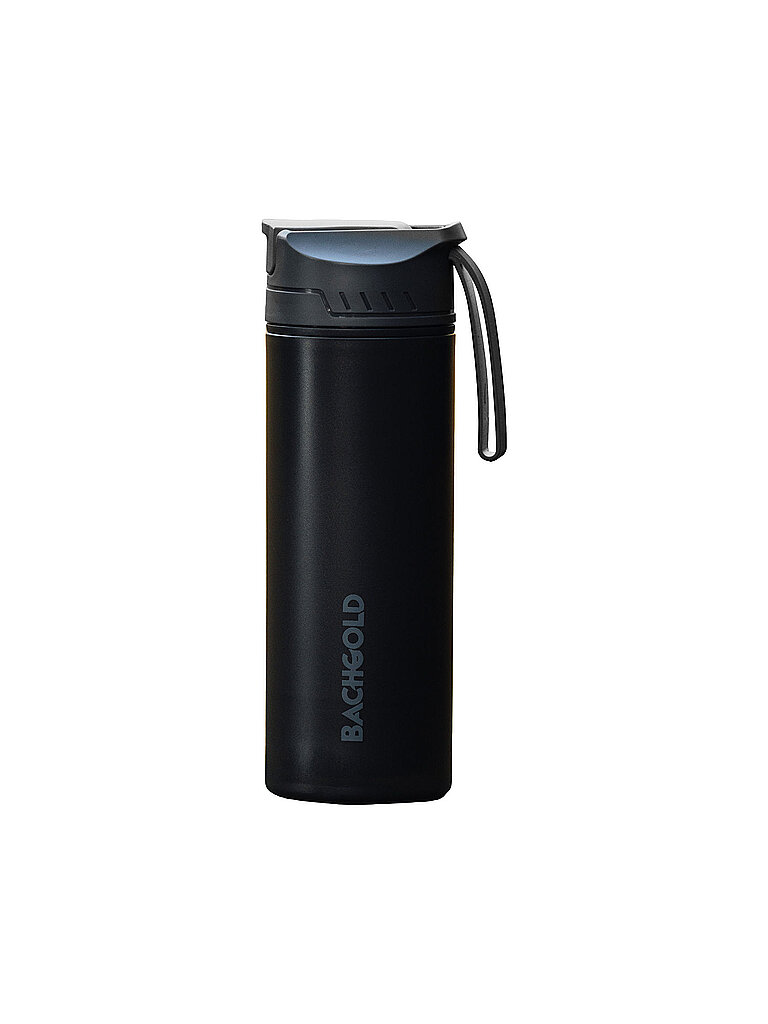 BACHGOLD BACHGOLD Trinkflasche Selfpress Wasserfilter schwarz, schwarz
