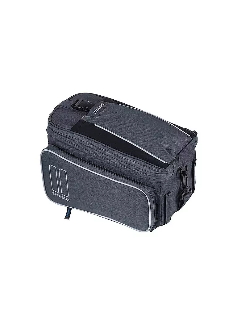 BASIL | Sport Design Gepäckträgertasche 7-15 Liter | grau