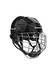 BAUER | Herren Eishockeyhelm Re-Akt 55 inkl. Gitter | Schwarz