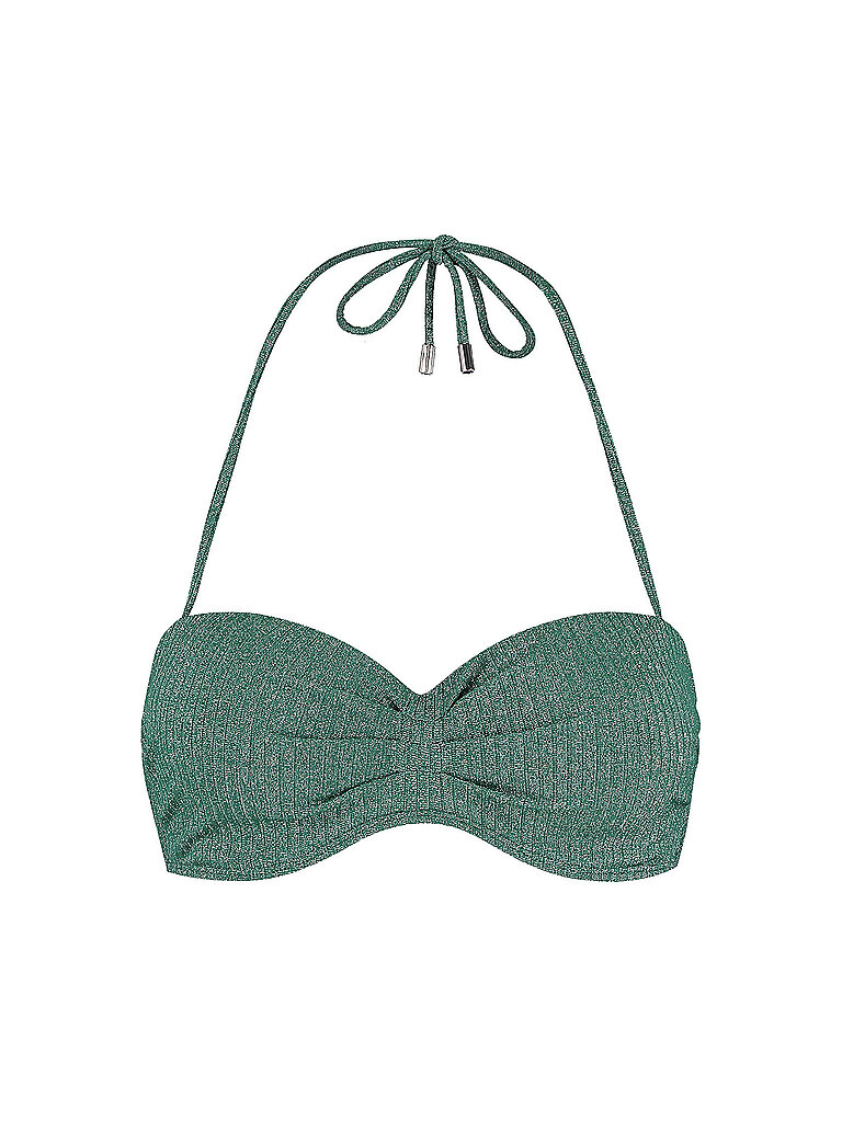 BEACHLIFE Damen Bikinioberteil Bandeau dunkelgrün | 40C