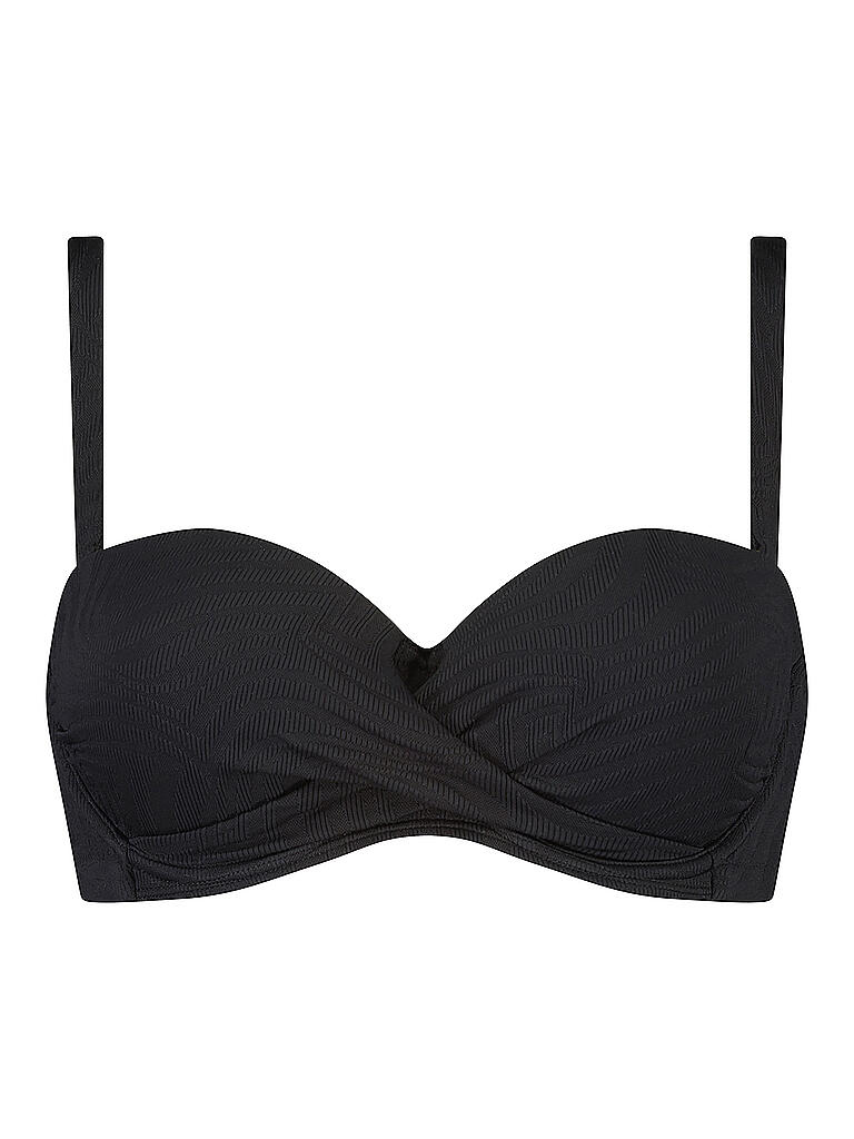 Black Premium By EMP Damen Bikini-Oberteil – Schwarz, Mit Keltischem Motiv Und Verstellbaren Trägern