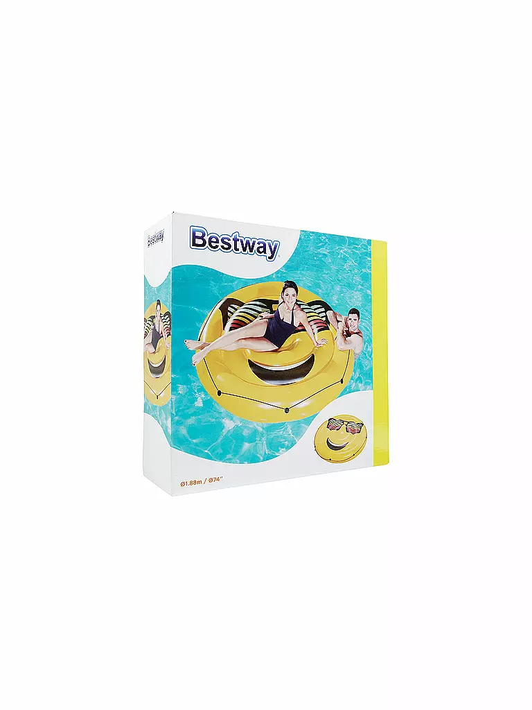 BESTWAY | Schwimminsel SummerStylez Emoji | gelb