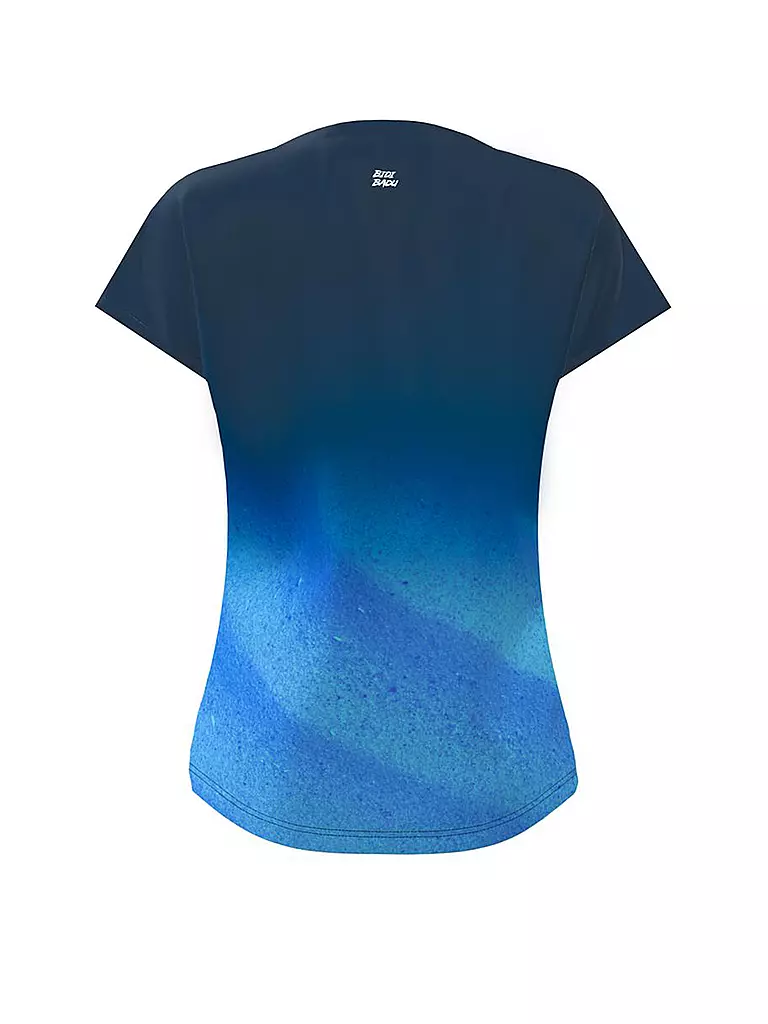 BIDI BADU | Damen Tennisshirt Beach Spirit Capsleeve | dunkelblau