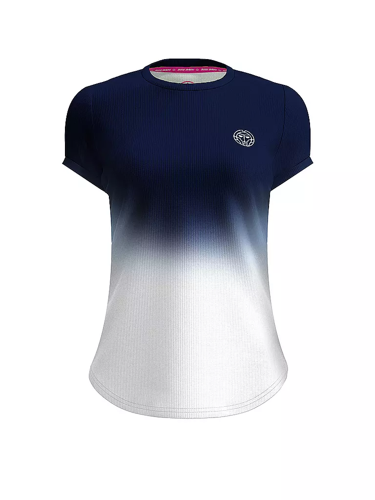 BIDI BADU | Damen Tennisshirt Crew Gradiant | dunkelblau