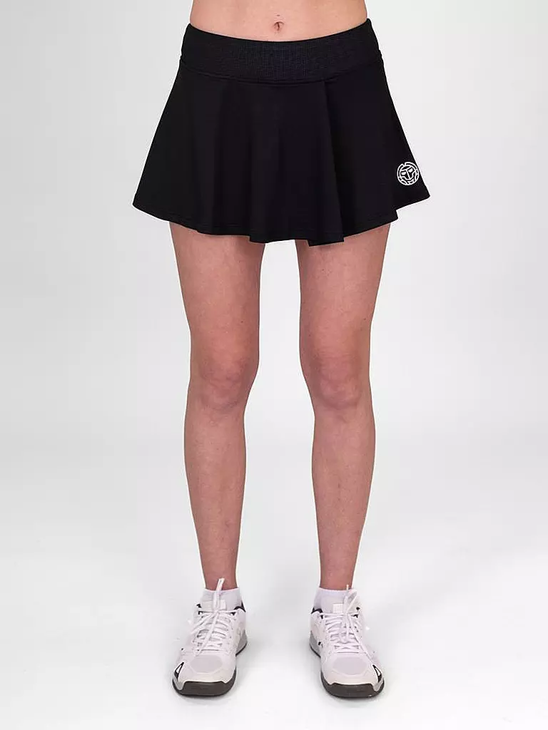 BIDI BADU | Damen Tennisskort Crew Wavy | schwarz