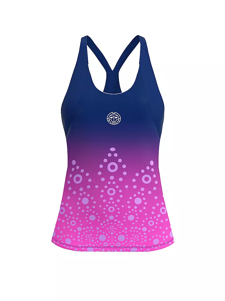 BIDI BADU | Damen Tennistank Colortwist | dunkelblau