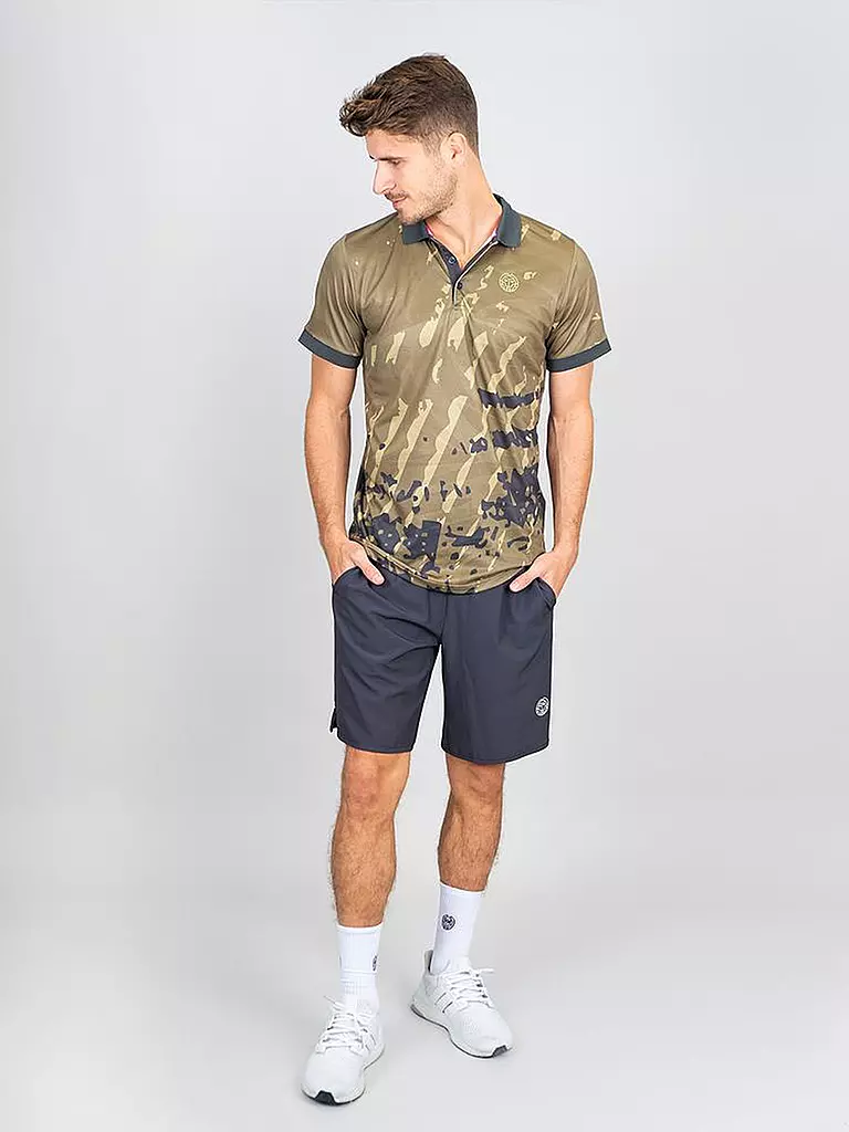 BIDI BADU | Herren Tennispolo Pure Wild | olive