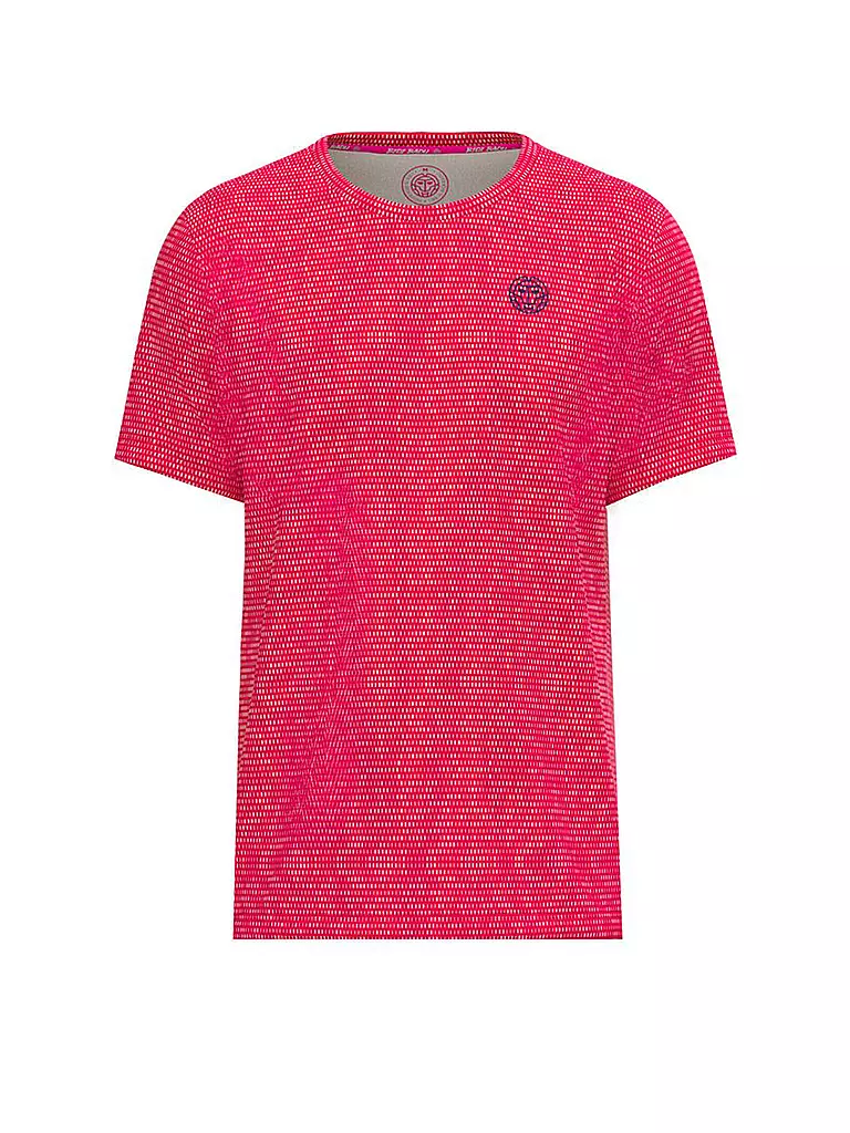 BIDI BADU | Herren Tennisshirt Wild Arts Crew Two Colored Tee | rot