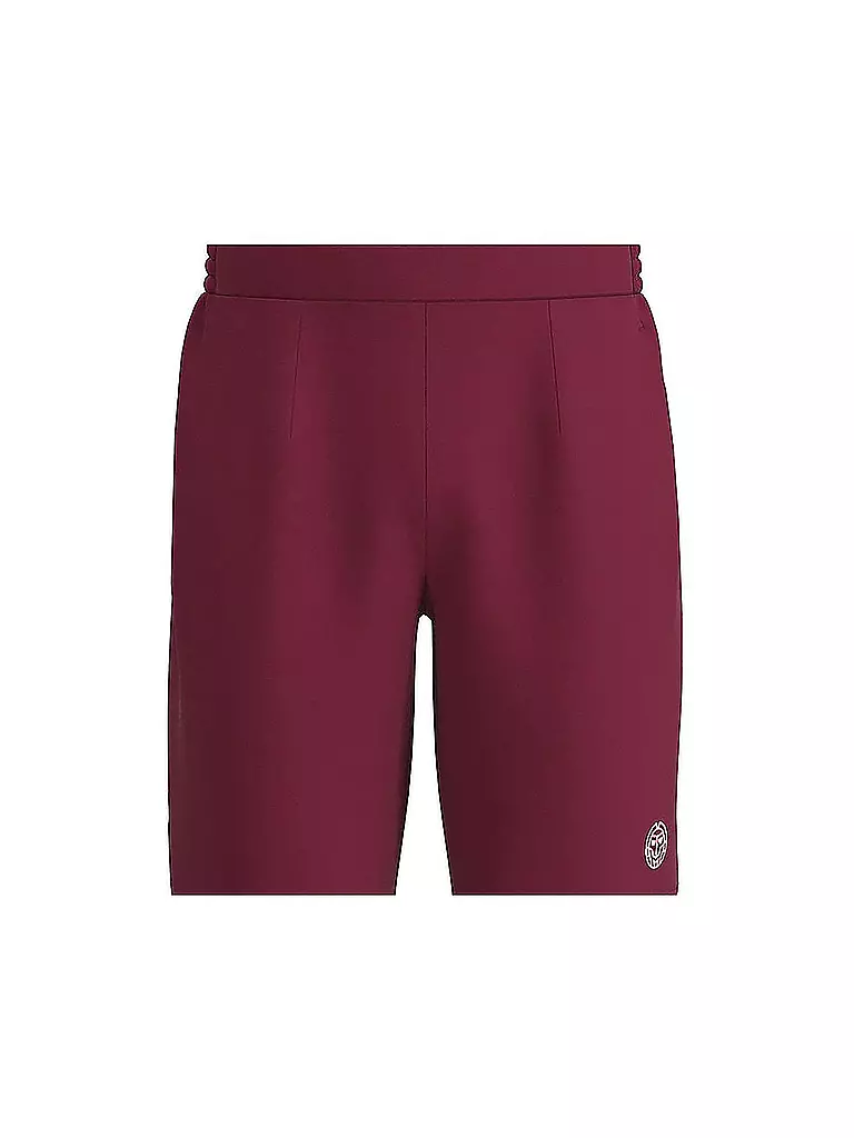 BIDI BADU | Herren Tennisshort Protected Leafs 9Inch | dunkelrot