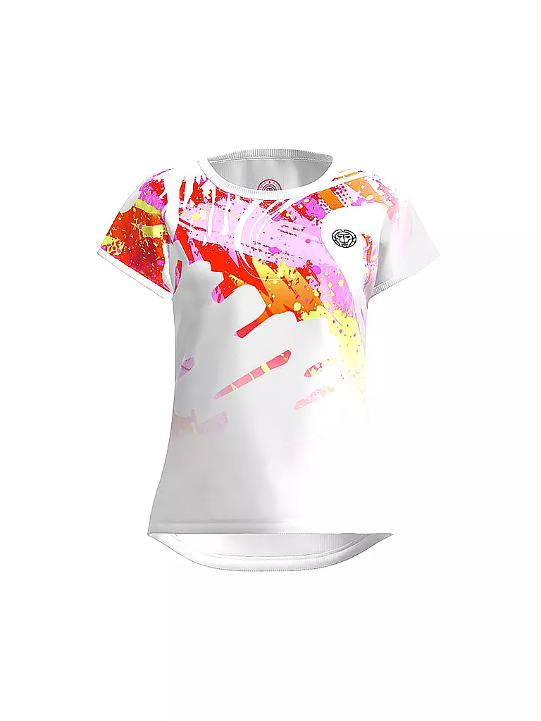 BIDI BADU | Mädchen Tennisshirt Wild Arts Capsleeve | weiss