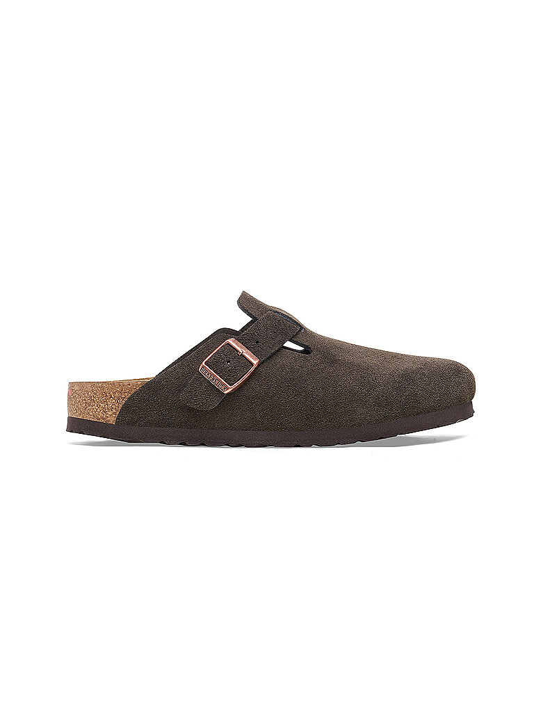 Birkenstock BIRKENSTOCK Herren Pantoffeln Boston Suede Regular/Wide braun | 41, braun