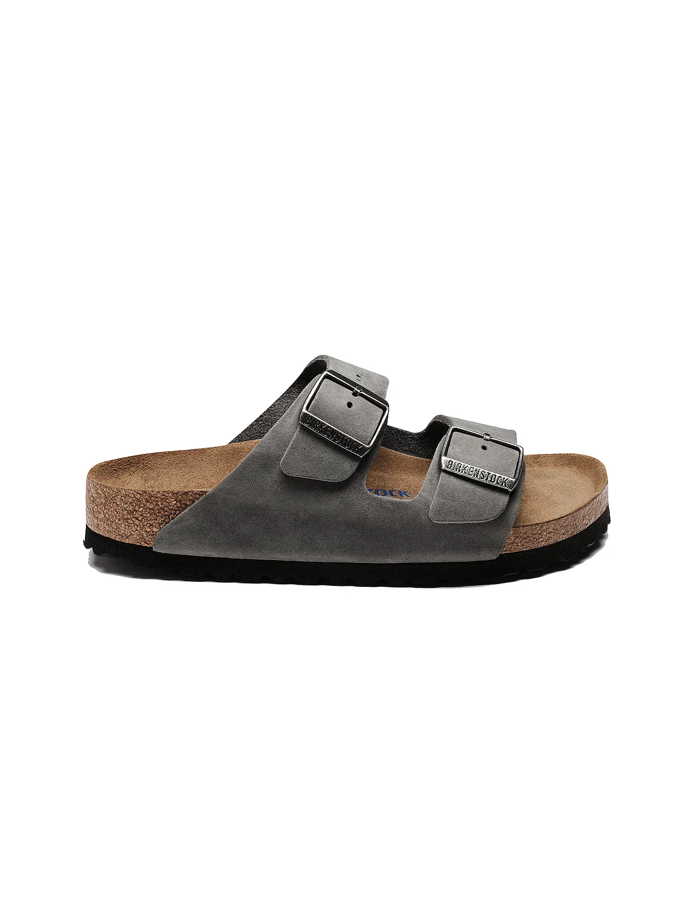 BIRKENSTOCK | Herren Pantoletten Arizon Soft Footbed | grau
