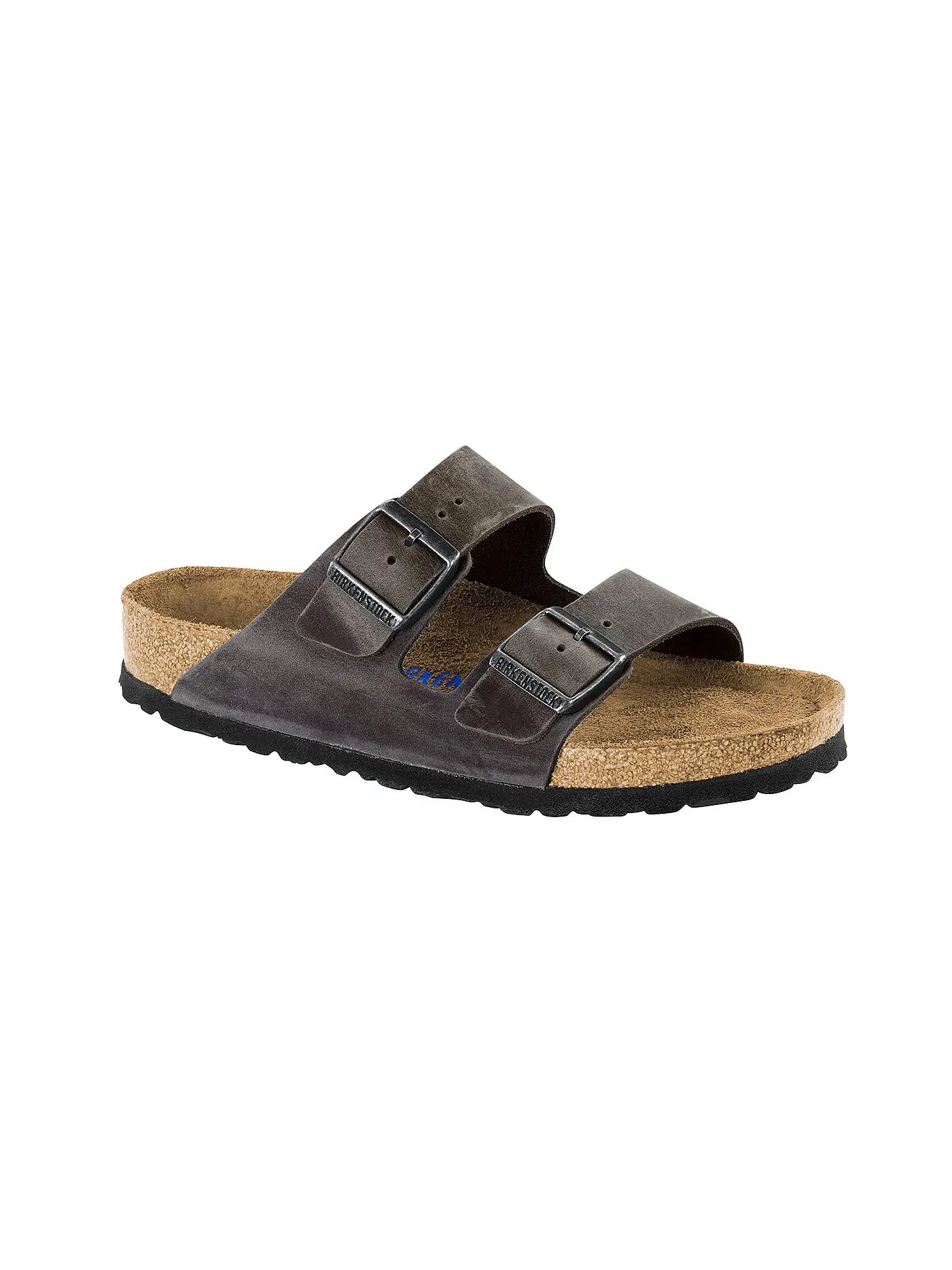 BIRKENSTOCK | Herren Pantoletten Arizon Soft Footbed | grau