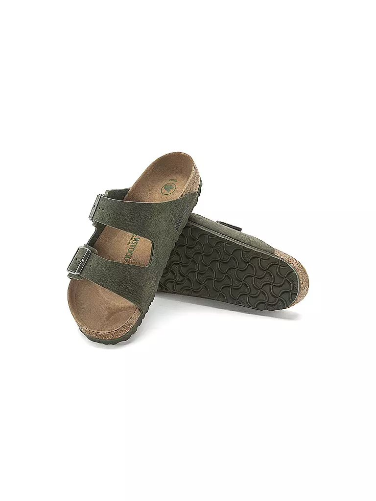 BIRKENSTOCK | Herren Sandale Arizona Vegan | dunkelgrün