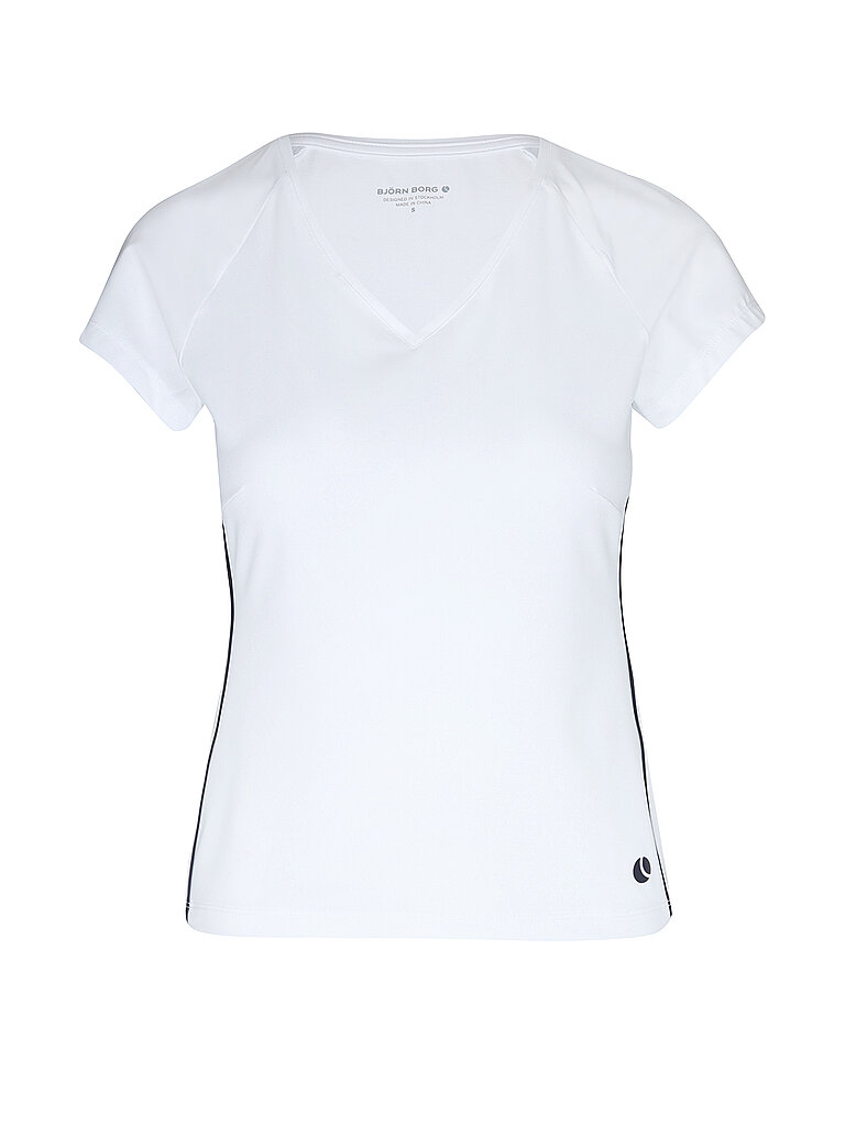 BJÖRN BORG BJÖRN BORG Damen Tennisshirt ACE V-Neck weiss | XS, weiss