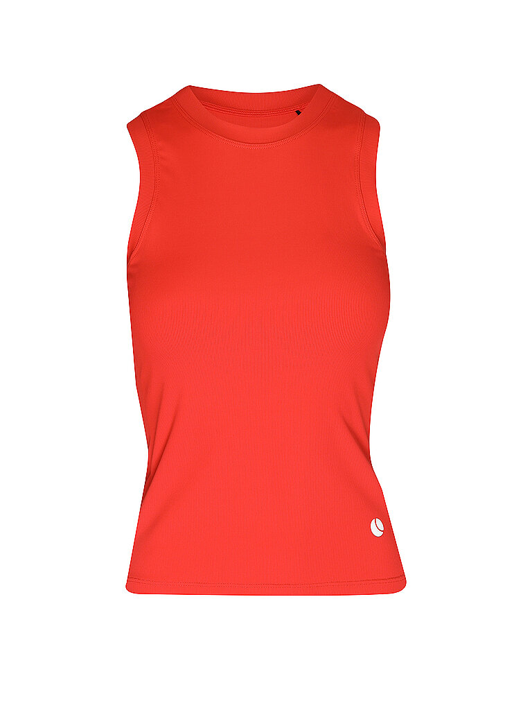BJÖRN BORG BJÖRN BORG Damen Tennistank Ace Pocket Ribbed rot | S, rot