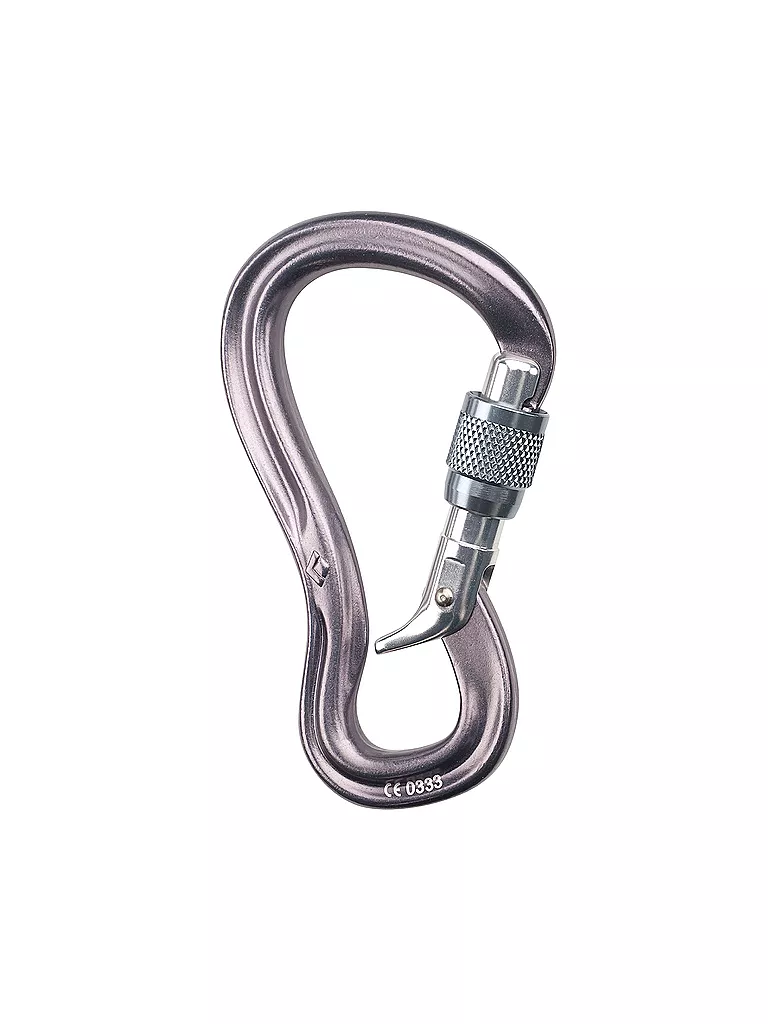 BLACK DIAMOND | Karabiner Gridlock Screwgate | grau