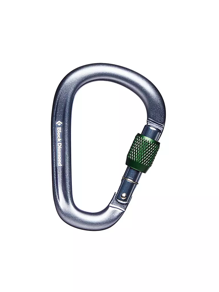 BLACK DIAMOND | Karabiner Pearlock Screwgate | grau