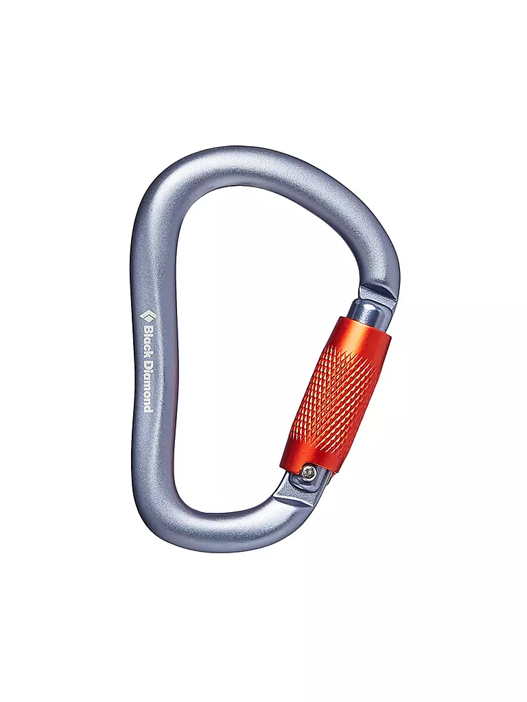 BLACK DIAMOND | Karabiner RockLock Twistlock | grau