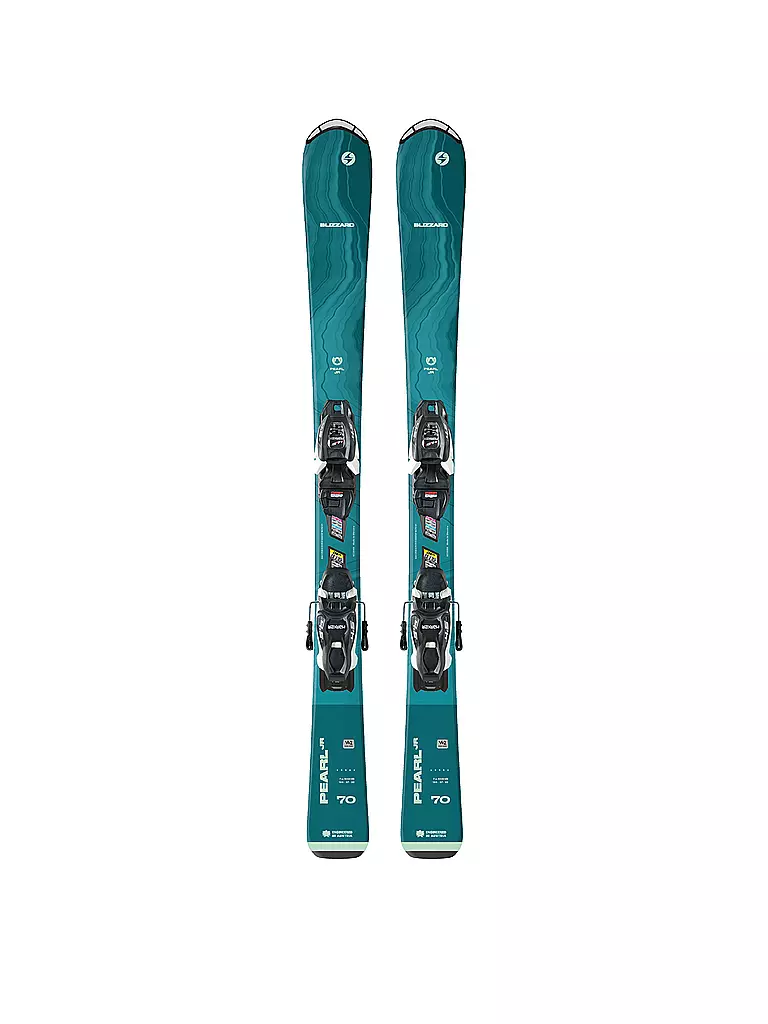 BLIZZARD | Kinderski Set Pearl JR (70-90) + FDT JR 4.5 | hellblau