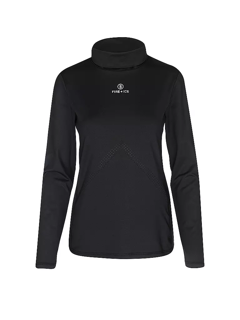 BOGNER FIRE+ICE | Damen Unterzieh Zipshirt Regan | schwarz