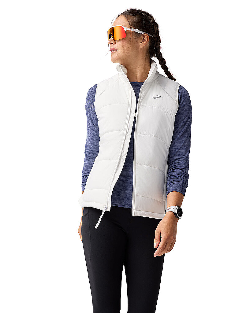 Brooks BROOKS Damen Laufweste Shield Hybrid 3.0 weiss | XL, weiss