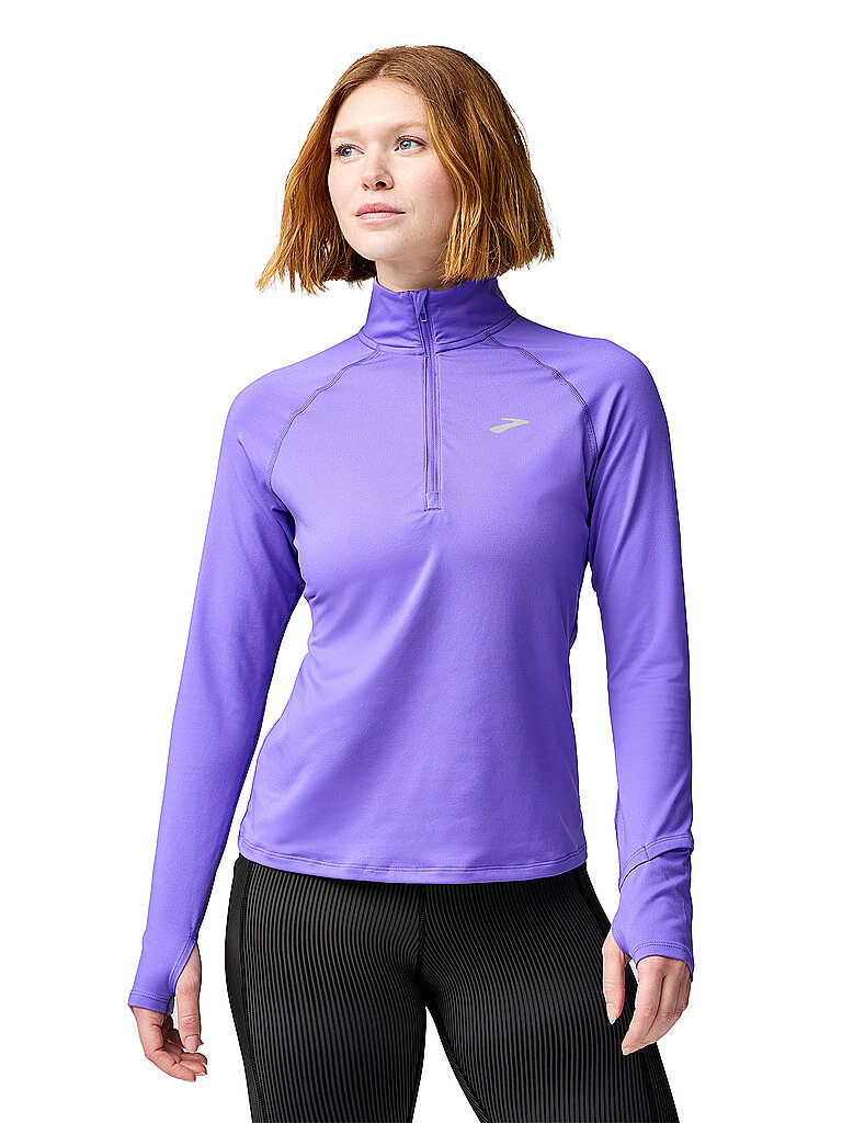 Brooks BROOKS Damen Lauf Zipshirt Dash 3.0  lila | S, lila