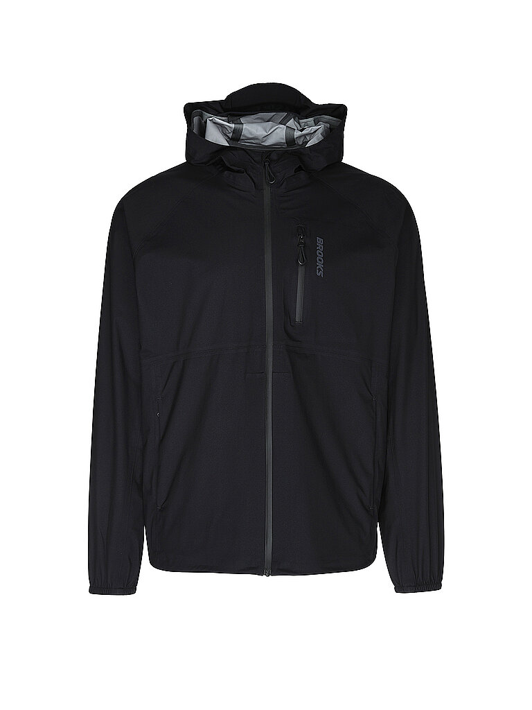 Brooks BROOKS Herren Laufjacke Canopy Waterproof schwarz | S, schwarz