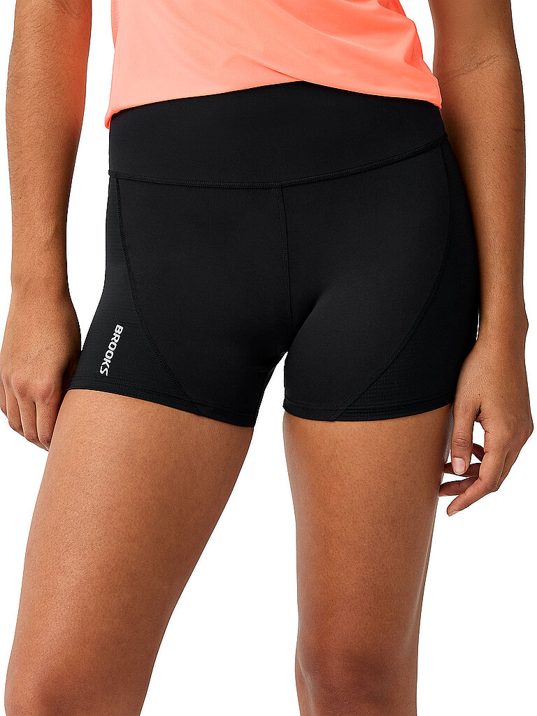 Brooks BROOKS Damen Laufshorts Dash Cooling schwarz | XS, schwarz