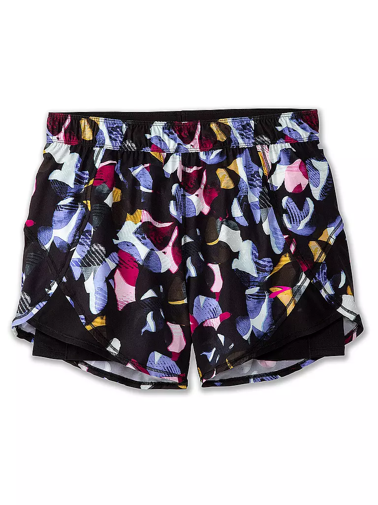 BROOKS | Damen 2in1 Laufshort Chaser Print 5" | schwarz