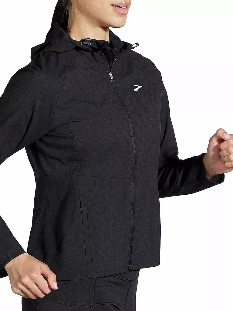 BROOKS | Damen Laufjacke Canopy | schwarz