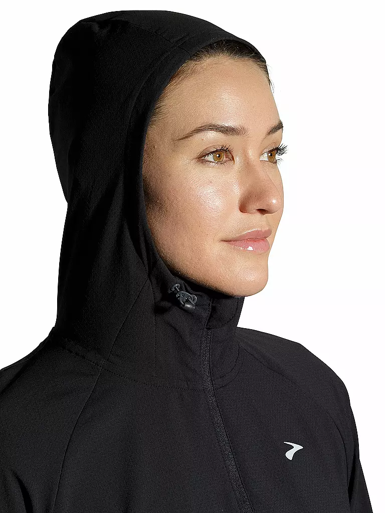 BROOKS | Damen Laufjacke Canopy | schwarz