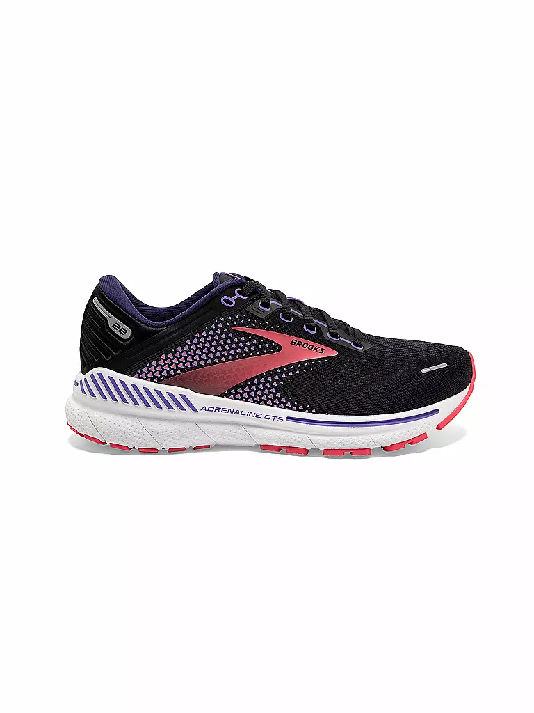 BROOKS | Damen Laufschuhe Adrenaline GTS 22 WS 2A BLACK / PURPLE | schwarz