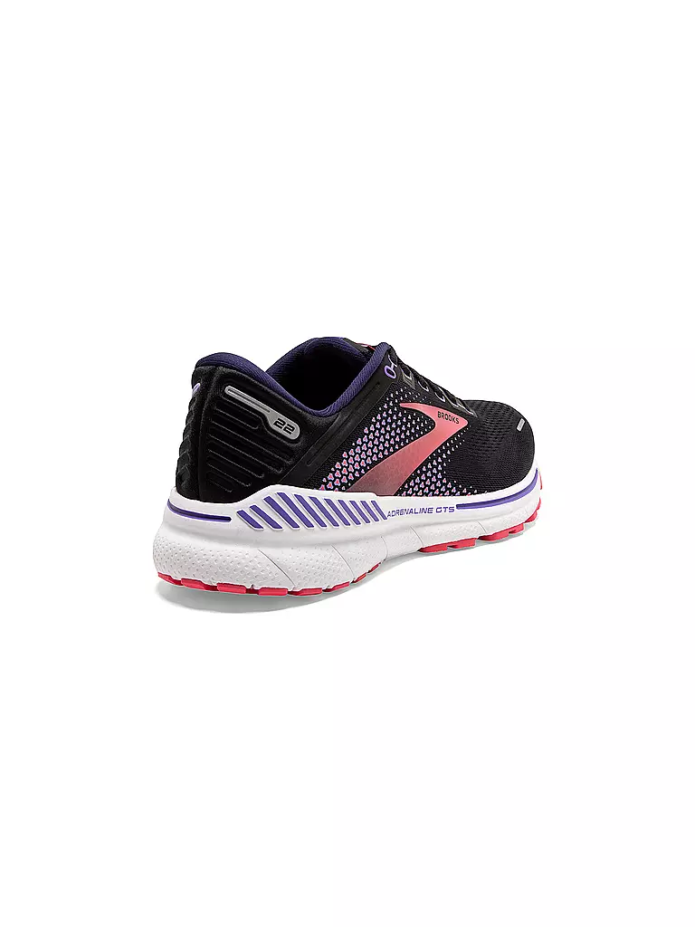 BROOKS | Damen Laufschuhe Adrenaline GTS 22 WS BLACK / PURPLE | schwarz